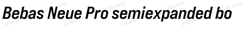 Bebas Neue Pro semiexpanded bold字体转换